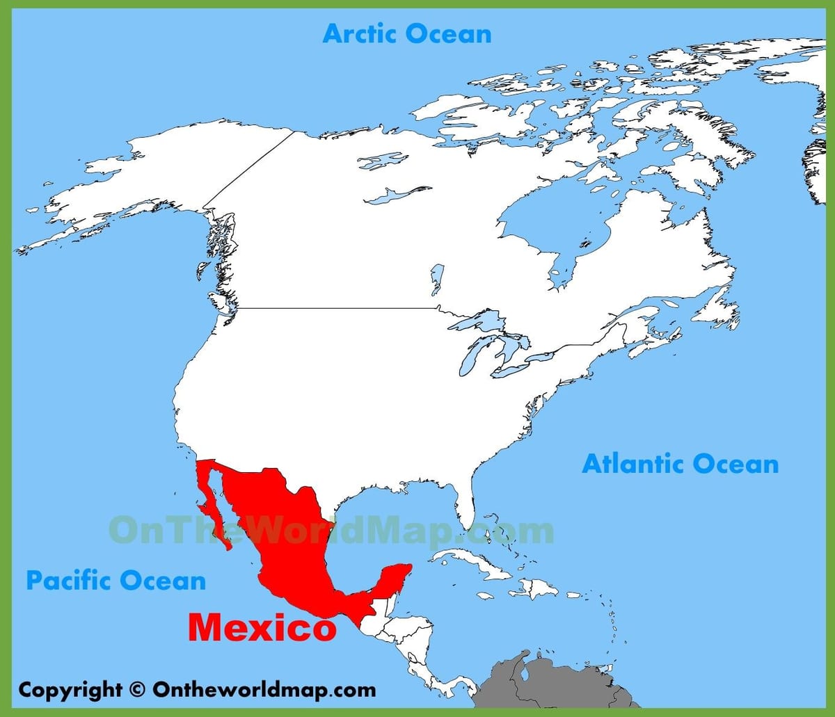 México mapa de localização