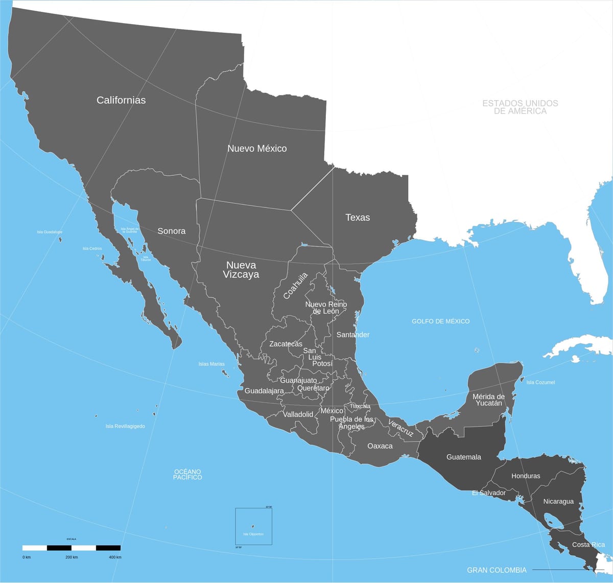 mexicanos velhos território mapa