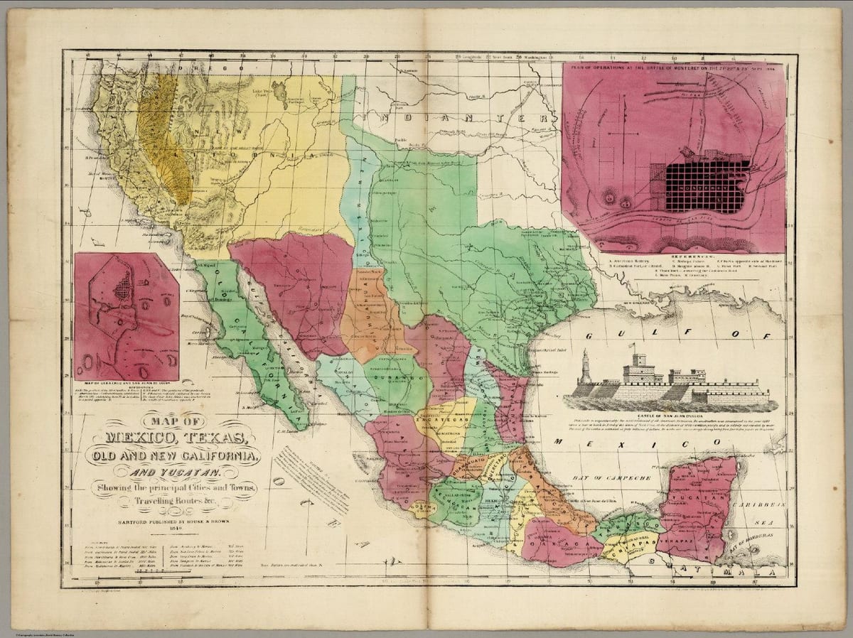 México antigo mapa