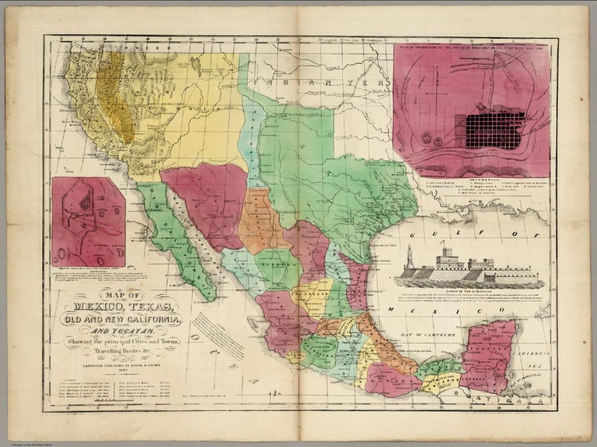 México antigo mapa