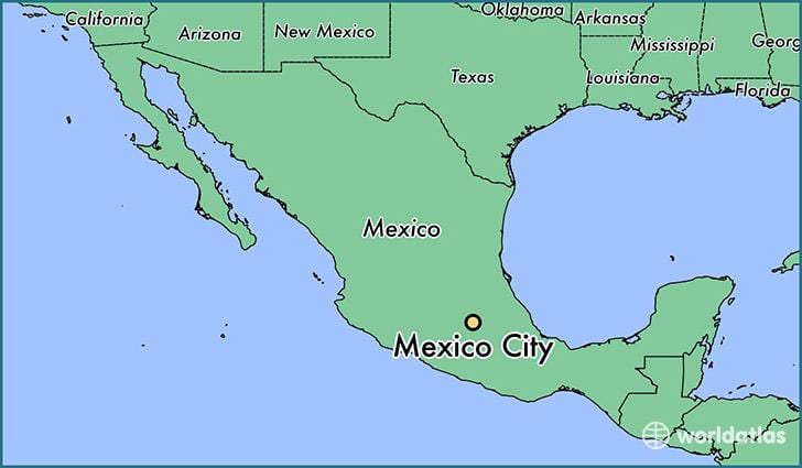 mostrar um mapa do México