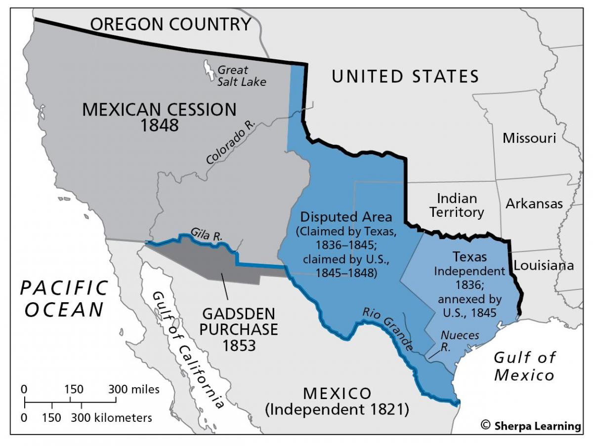 mapa do mexicano cessão
