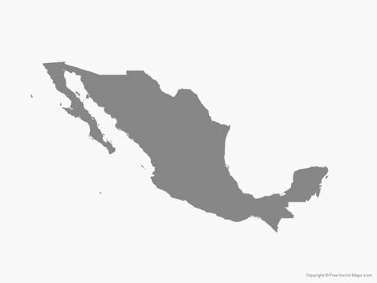 México vetor mapa