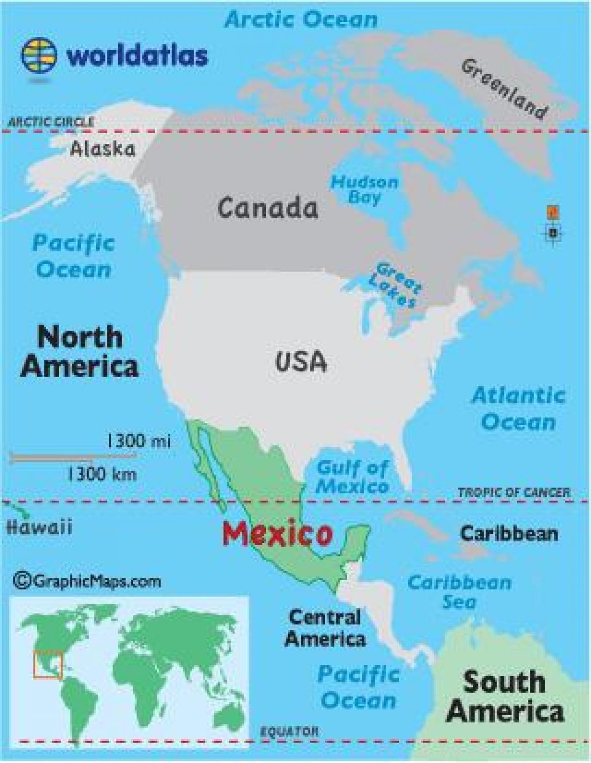 México no mapa