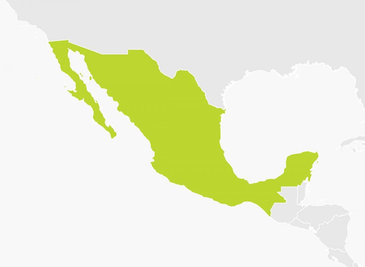 mapa do México png