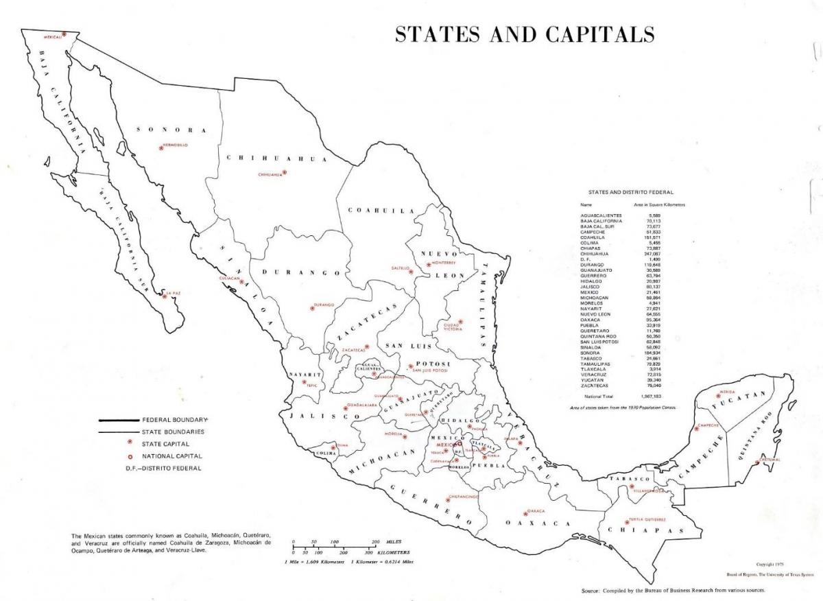 rotulado mapa do México