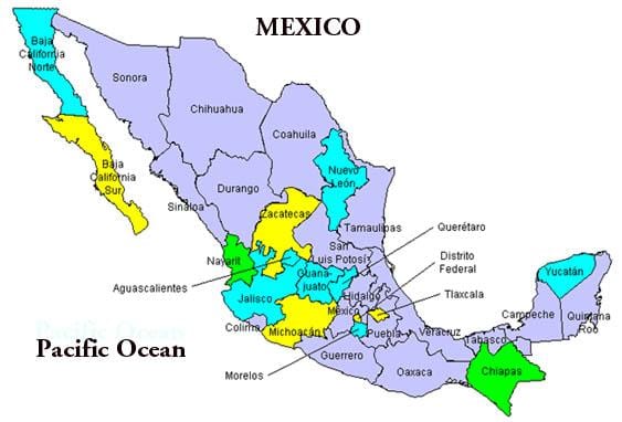 mapa do vale do México