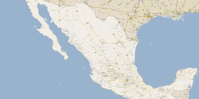 Mapa do México estádio