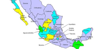 Mapa de Mexicos estados