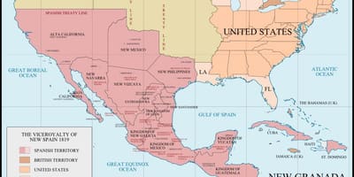 México 1821 mapa