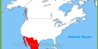 México mapa de localização