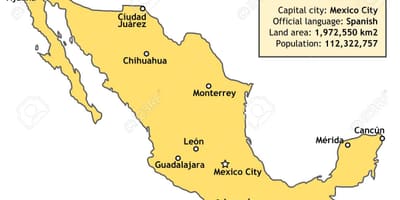 México mapa país
