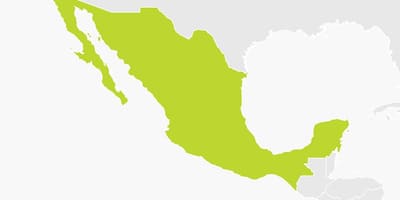 Mapa do México png