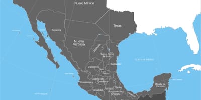 Mexicanos velhos território mapa
