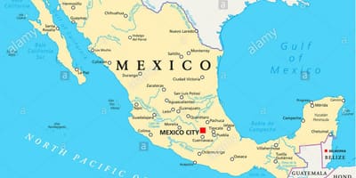 México mapa de cidades