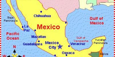 Um mapa do México